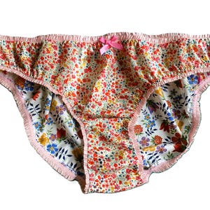 Women&#39;s bikini panties knickers handmade made from Liberty Tana Lawn size 12