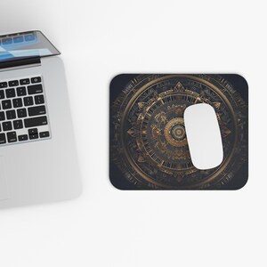 Elegantes Gold Mandala Ästhetische Maus Pad Kunst, Büro Dekor, Geschenk für Studenten, Zen Arbeitsplatz, Yoga Enthusiast