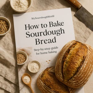 Sourdough Starter Guide | Step-by-Step Instructions | Start Your Own Sourdough Starter | 14 Days to Bake Bread Beginner Sourdough PDF