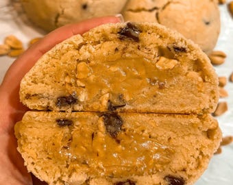 Gourmet Chocolate Peanut Butter  Cookie with filling Recipe | Homemade Recipes | Bakery Recipes | Stuffed Cookie Recipe | Cookie Recipe