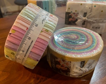 Best of Ombre Confetti Metallic Moda Jelly Roll Designed by V and Co