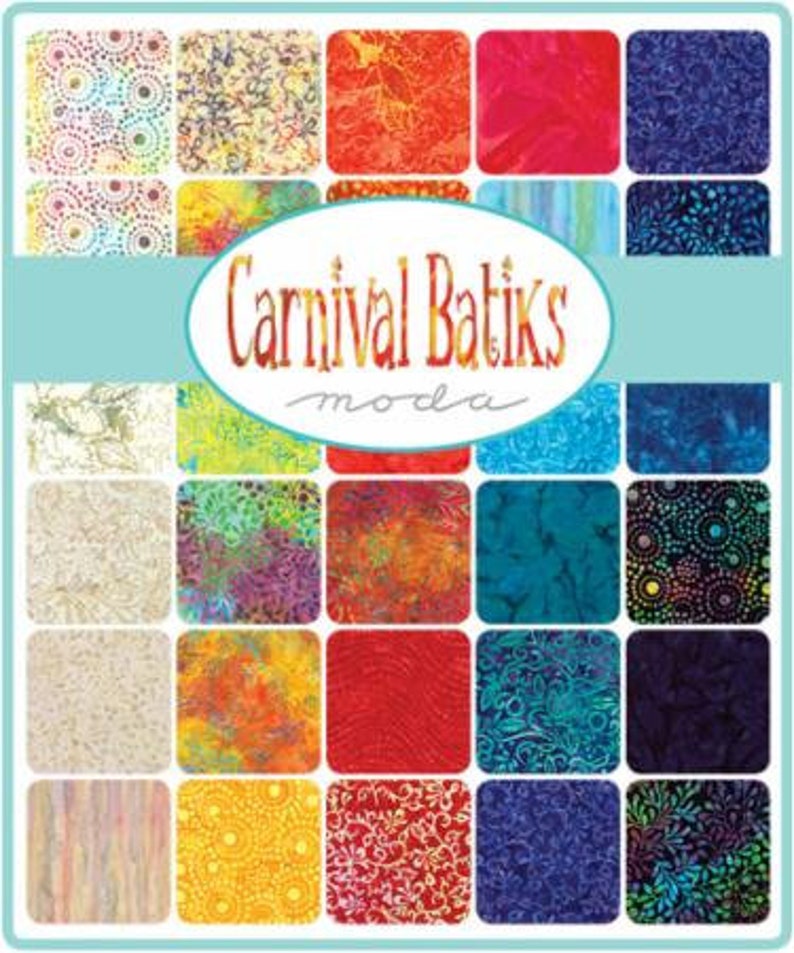 Carnival Batiks 2 12 Strips From Moda Fabrics
