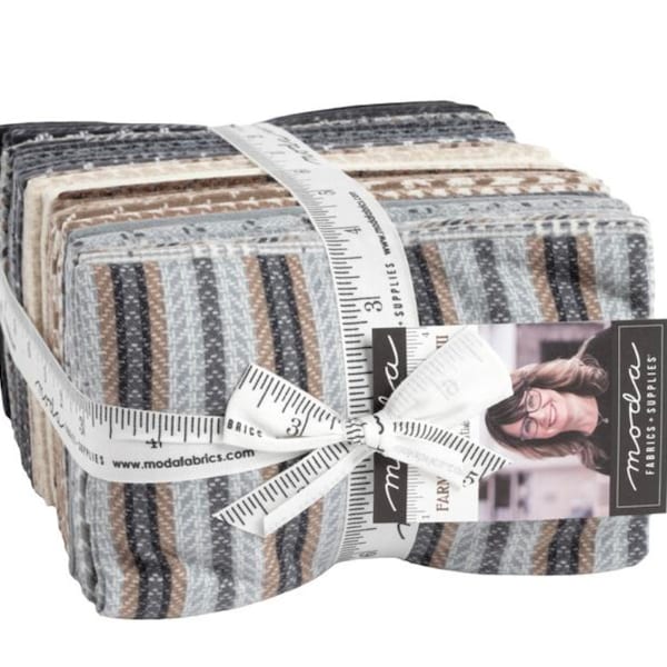 Farmhouse Flannel III Fat Eighth Bundle from Moda and Primitive Gatherings