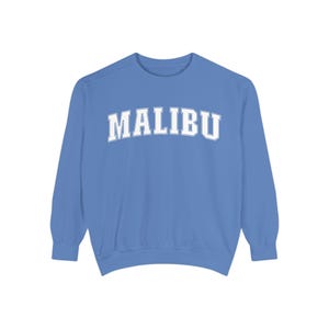 Sweat-shirt ras du cou Malibu, sweat California, pull universitaire, pull Beach Vibes, pull unisexe, vêtements côtiers