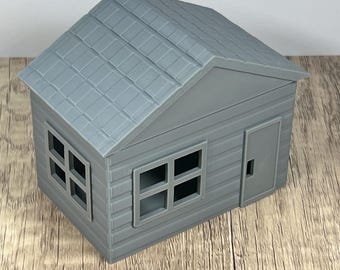 Plant Based 3D Printed Gray House Gift Box: Magnetic Roof, Real Estate Closing Gift
