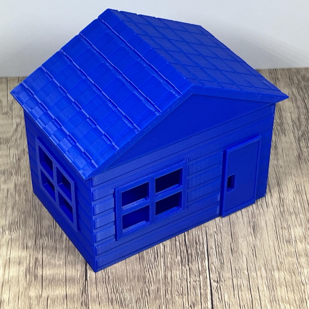 3D Printed Blue House Gift Box: Magnetic Roof, Realtor Closing Gift - Etsy