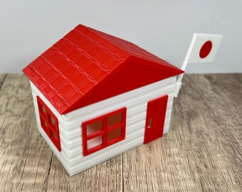 3D Printed Japanese House Gift Box: Magnetic Roof, Eco-Friendly PLA, Business Card Holder