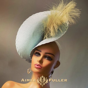 Kentucky Derby Hat, Baby Blue Royal Ascot Hat, Preakness Hat, Powder Blue Melbourne Cup Hat, Del Mar Races Opening Day Hat, Breeders&#39; Cup