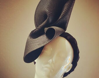Kentucky Derby Hat Fascinator, Sombrero Royal Ascot, Sombrero Kentucky Derby, Fascinator Negro, Copa Melbourne, Sombrero Del Mar, Sombrero de Cóctel, Sombrero Funerario