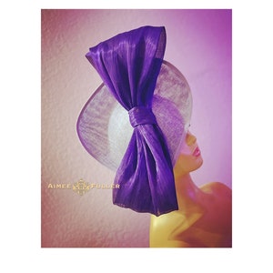 Kentucky Derby Hut, Heide Lavendel Fascinator, Lila Derby Hut Seidenband Bogen Hut, Del Mar Rassen Hut, Royal Ascot Hut, Breeders Cup Hut