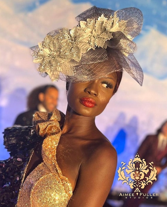 Fascinator Elegante Per Donna Con Rete Nera E Piume – Accessorio Cerimonia, Matrimonio, Royal Ascot