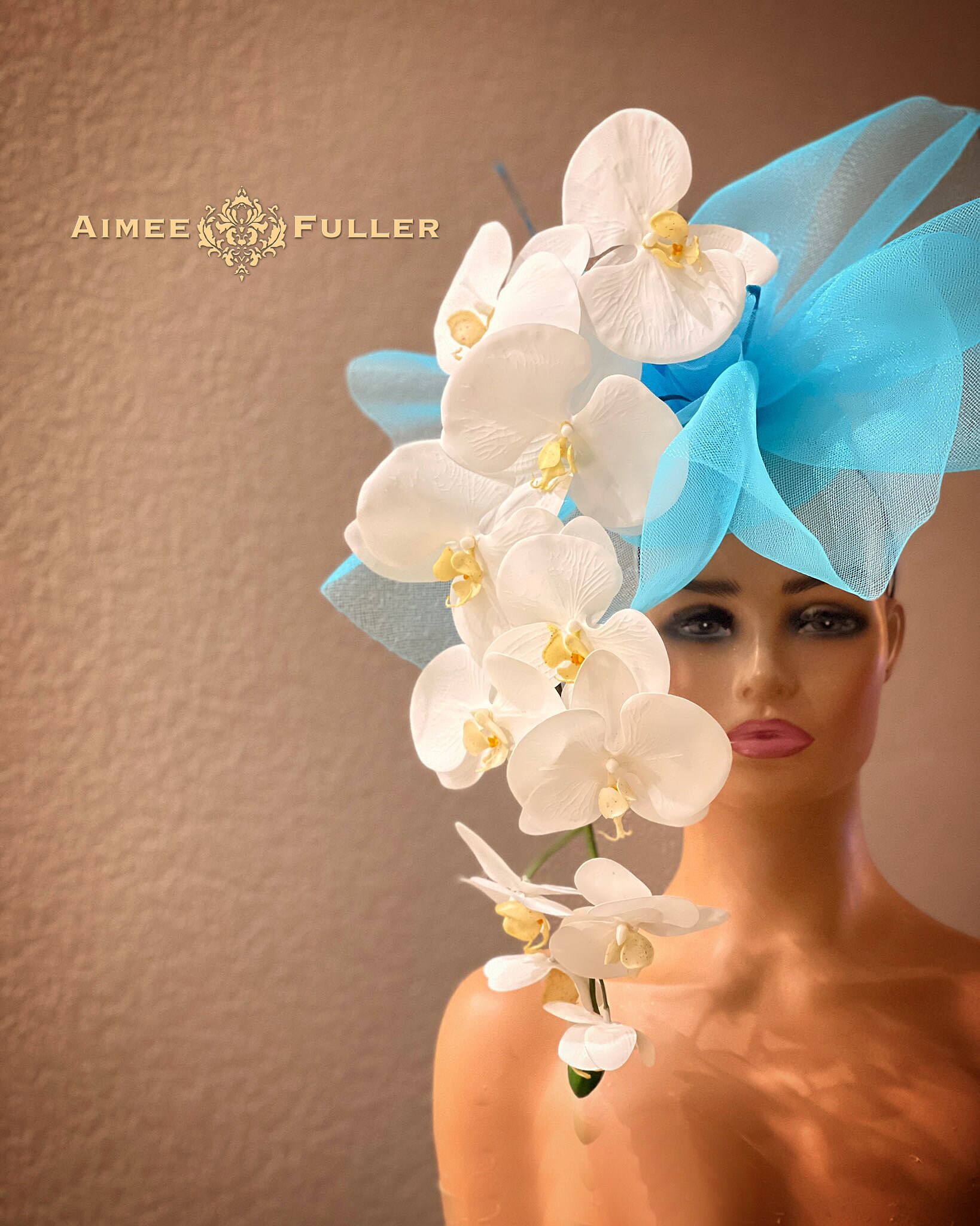 Kentucky Derby Fascinator Hat- Satin Flower | Race Day 
