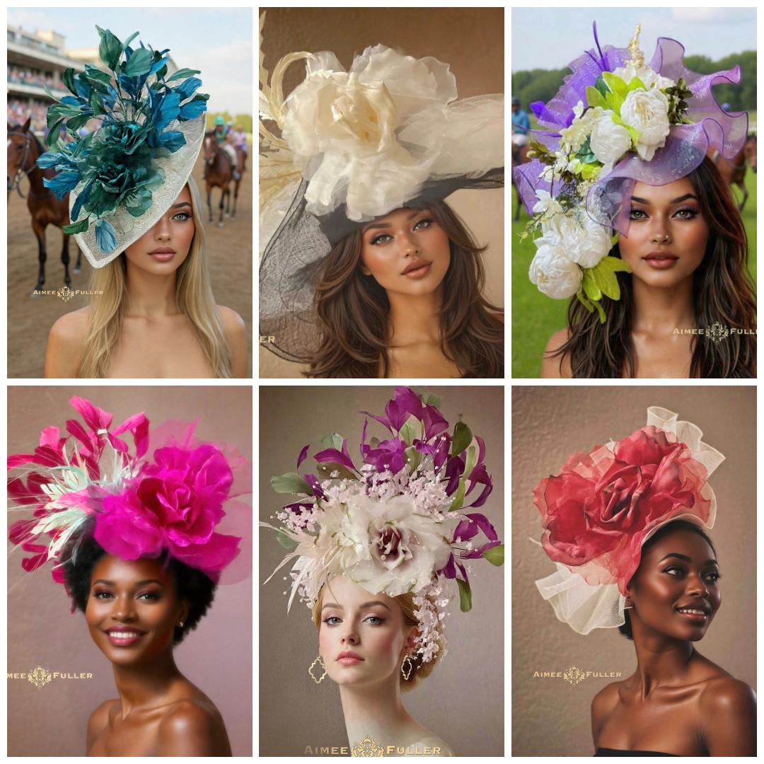 Kentucky Derby Hat Fascinator, Hot Pink Fuchsia Shocking  display picture 1