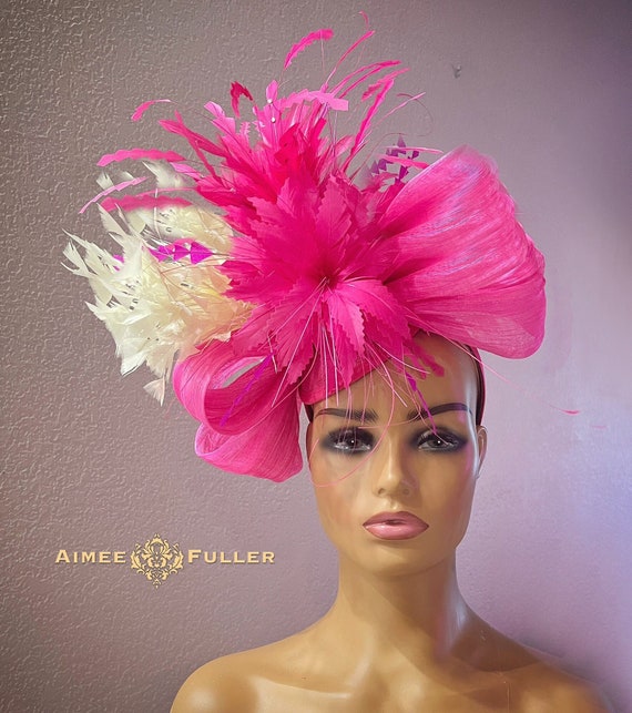 Kentucky Derby Hat, Big Derby Fascinator, Bridal Fascinator  display picture 2