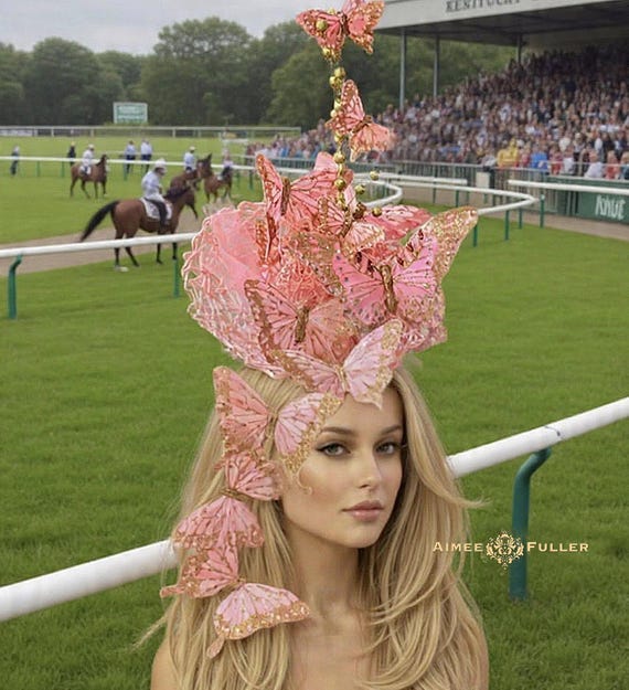 Headpiece Hat Fascinator Kentucky Derby Gold Cup Gold Kentucky Derby Fascinator Hat: Tea Party, Wedding  main image 4