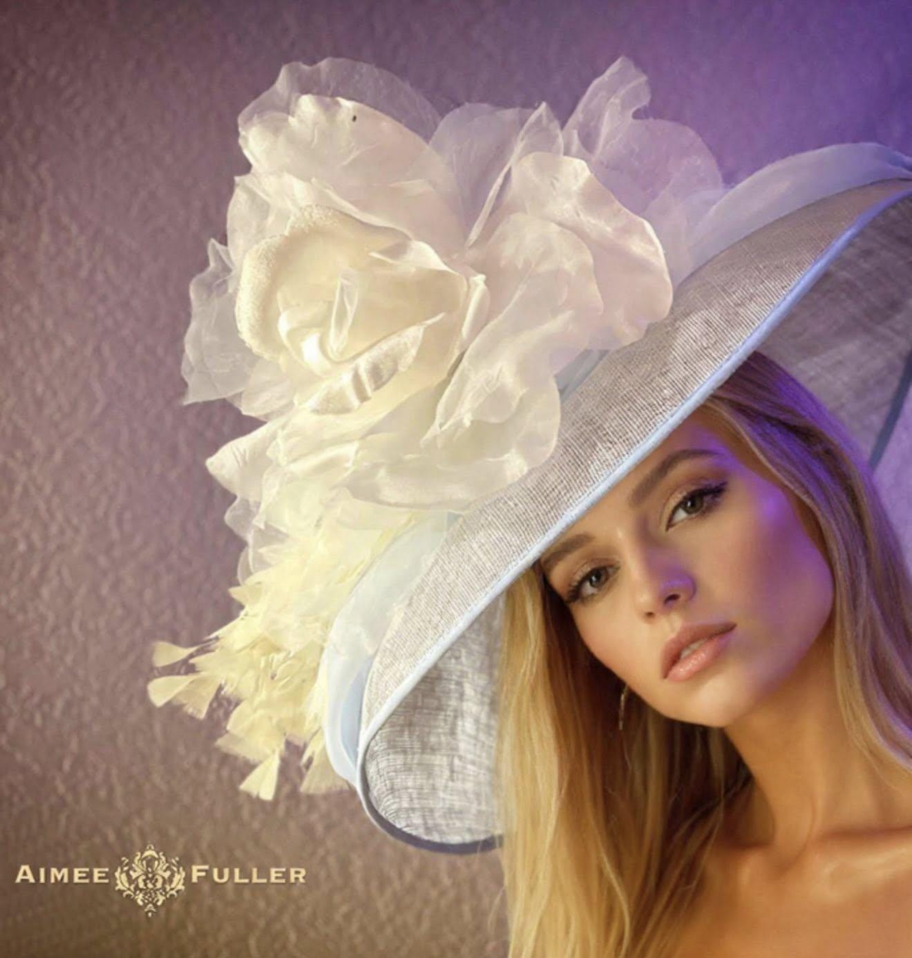 3634 Elegant Fascinator Hat With Flower And Feathers, Special Occasion Feather Flower Hat Fascinator - Etsy main image 3