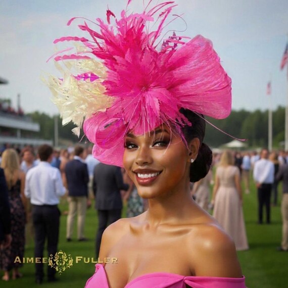 Kentucky Derby Hat, Big Derby Fascinator, Bridal Fascinator  display picture 1