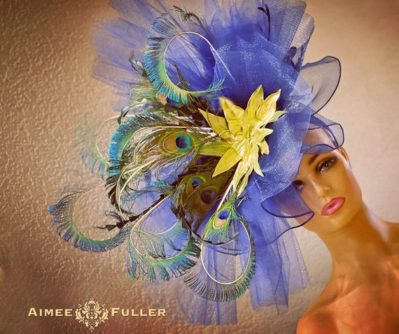 Aimee Fuller Kentucky Derby Hat, Black Fascinator, Huge  display picture 1