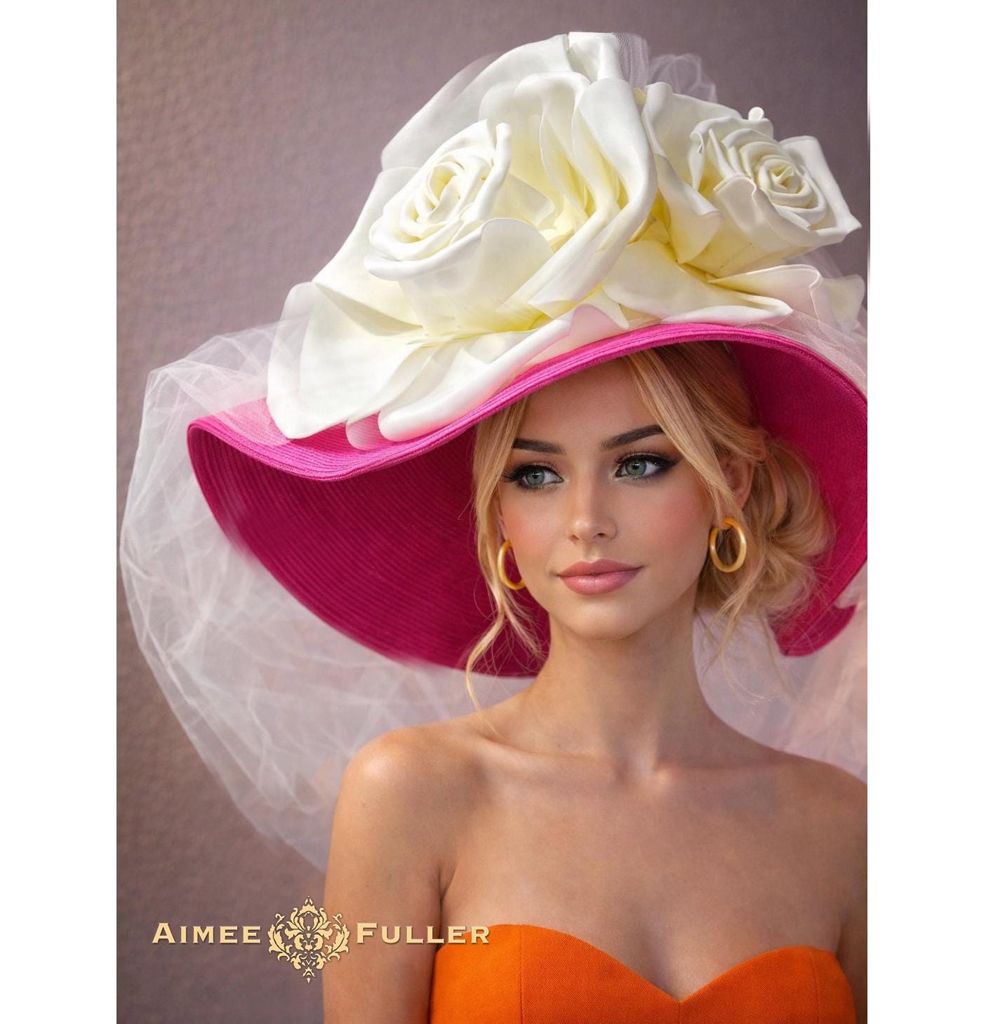 Vilebrequin baies roses hat capitale ‘new ! Washington Capitals Lavender Flowers Casual Classic  main image 3