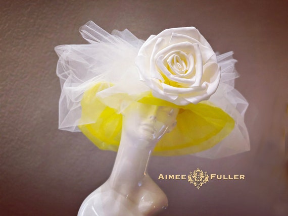 White hat. Great for Derby, Easter, and Spring! Generic Fascinators Hats for Women Church Derby Easter Tea  main image 3