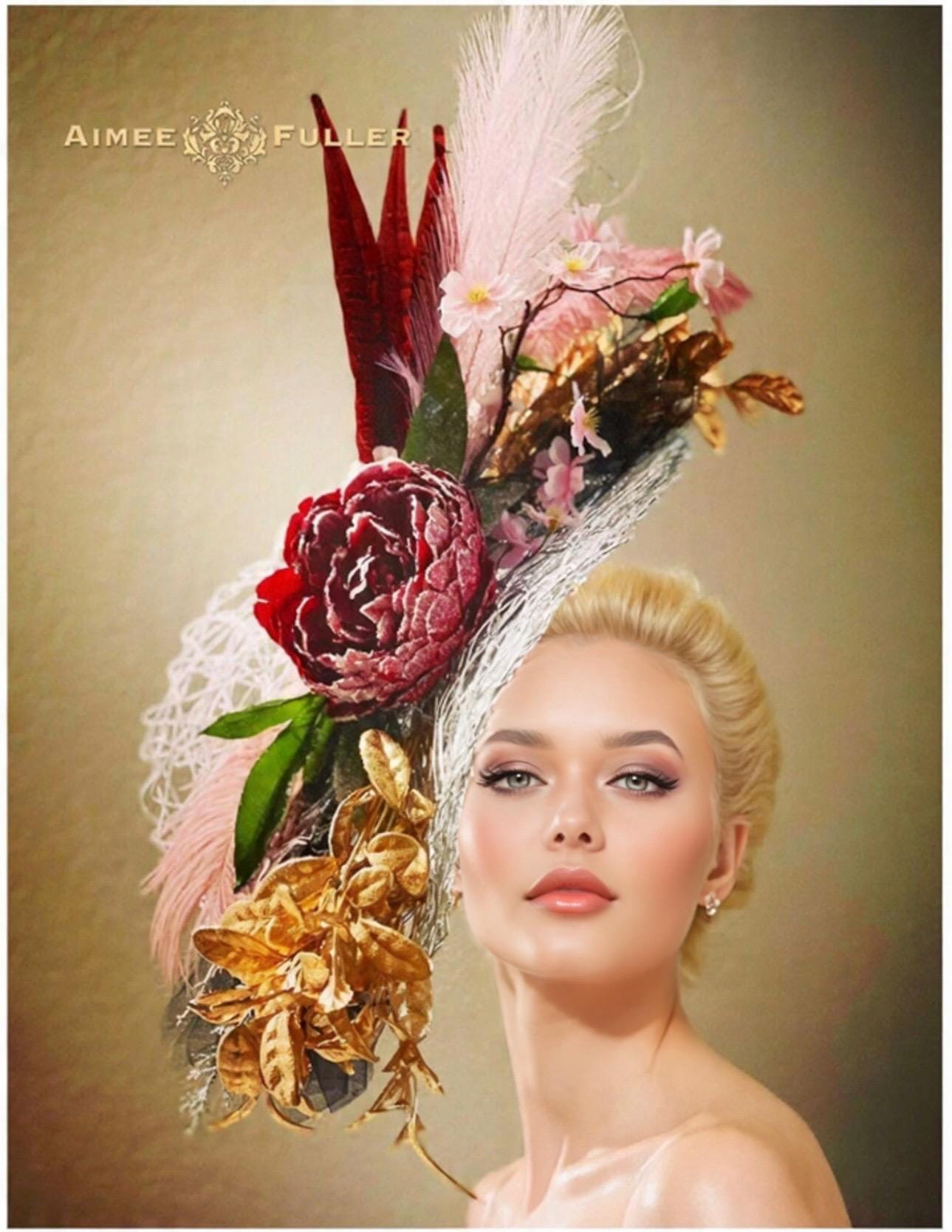 6346 Fascinators For Women Feather Tea Party Hats Pin Brooch Corsage Flower Amazon.com: Fascinators Hats Women Tea Part? Headband  main image 3