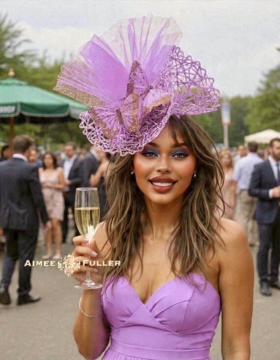 Kentucky Derby Hat Fascinator, Royal Ascot Hat, Big  display picture 2