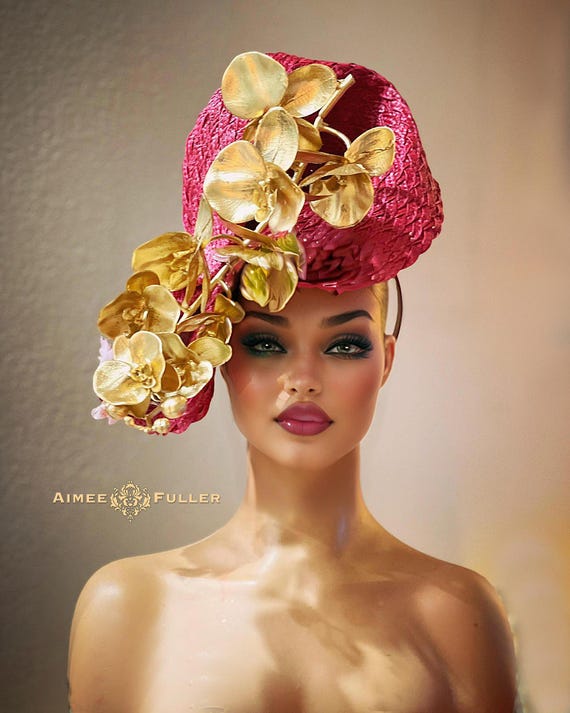 NEW! Gorgeous Cranberry Kentucky Derby Hat Photo gallery: Fun and extravagant Kentucky Derby hats  main image 3