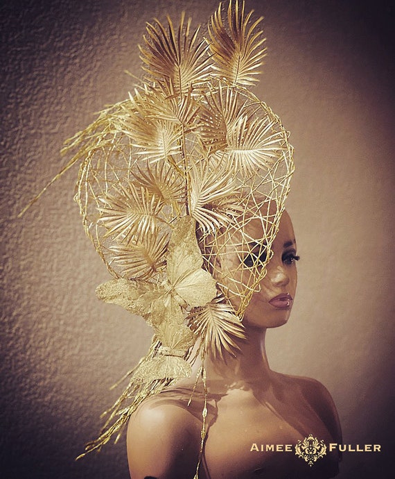 Headpiece Hat Fascinator Kentucky Derby Gold Cup s-l400.jpg main image 2
