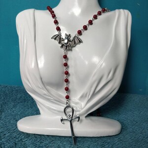 Vamp Rosary in Red