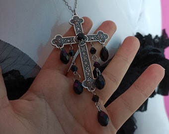 Dripping Crucifix Necklace