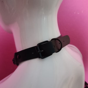 Herz Halskette Choker Choke Version Schwarz Bild 8