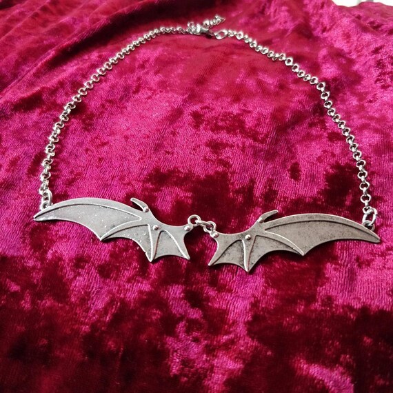 Bat Wing Choker Gothic Necklace