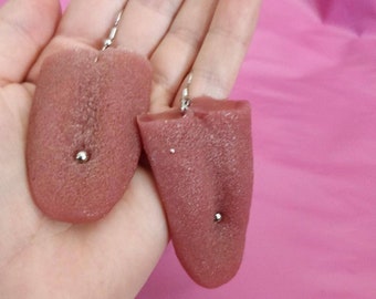 Pierced Tongue Earrings