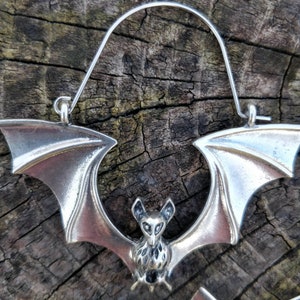 Bat Hoop Earrings LARGE