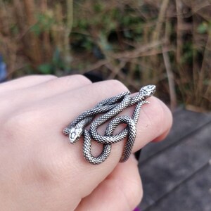 Entwined Snake Ring