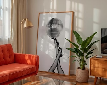 Retro Disco Ball Print: 60's Fashion Photography, Ibiza Party Decor