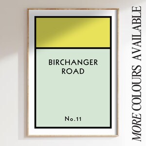 Impressões de endereço personalizadas, pôster com nome de rua personalizado, arte, presente de boas-vindas, placa de número de porta, impressão de placa de boas-vindas, impressão engraçada de corredor