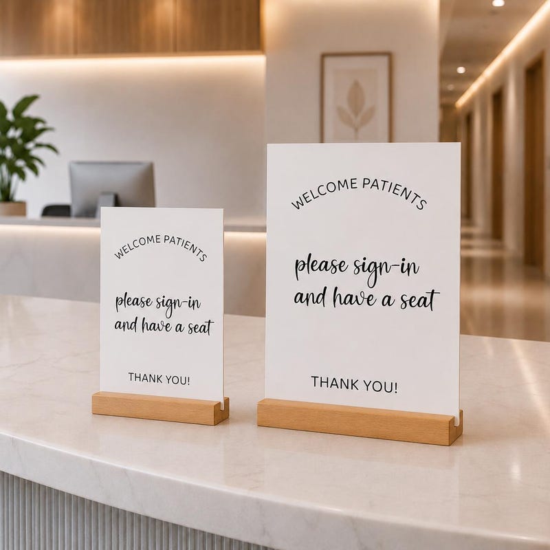 Front Desk Check in Sign - Etsy