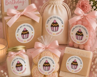 Pegatinas para el primer cumpleaños del bebé, etiquetas personalizadas para recuerdos de cumpleaños, pegatinas para fiestas de cumpleaños, pegatinas para regalos, etiquetas para la fiesta del primer cumpleaños del bebé