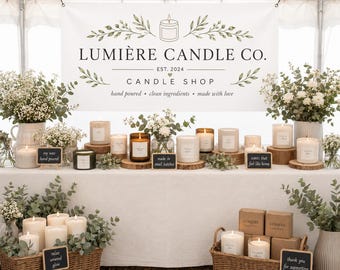 Custom Small Busines Hanging Banner, Local Farm Tent Backdrop, Event, Festival, Promotion, Discount Announcement Banner