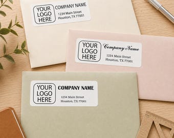 Etiquetas de dirección de remitente personalizadas, pegatinas autoadhesivas para direcciones, etiquetas de envío personalizadas para sobres y paquetes.