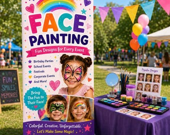 Banner enrollable personalizado, con tu foto o diseño, banners para ferias y festivales, banner para carpas de pequeñas empresas, banner de fondo para stands, banner promocional