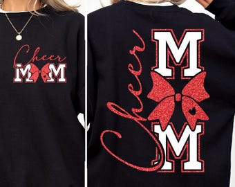 Cheer Mom SVG, Cheer Mom PNG, Maglietta da cheerleader, Game Day SVG, Mamma cheerleader, File di taglio per Cricut
