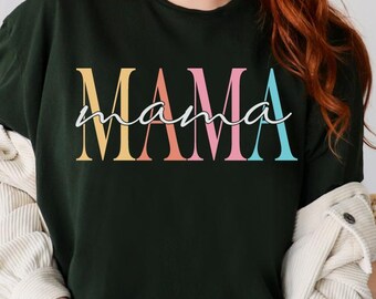 Design SVG "Mamãe" – Camiseta para o Dia das Mães, Citação sobre Mãe em PNG (Download Digital)