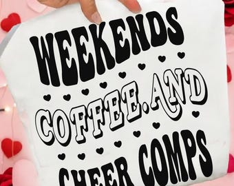 Arquivo SVG para mães de líderes de torcida – Design para fins de semana, café e competições de torcida (Download digital)