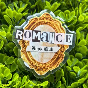 Romanze Buchklub Magnet | Buchliebhaber Magnet | Bücherwurm Geschenke | Bücherwagen-Magnet