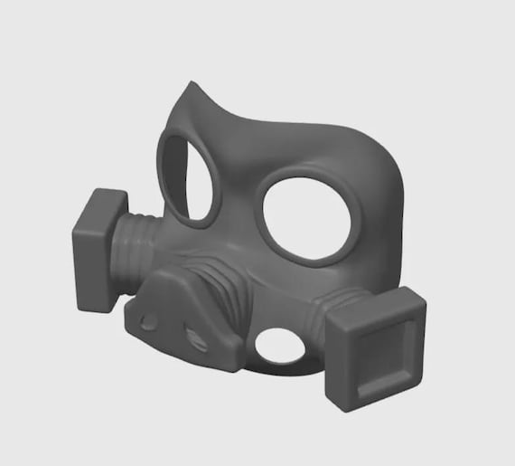 Gas Mask 3D Printable Model FILES ONLY – Cosplay Prop & Display Art