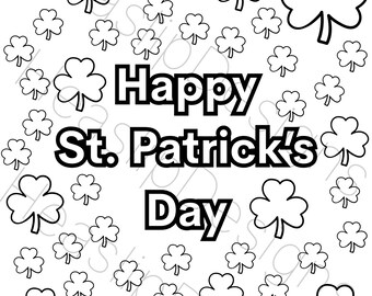 St. Patrick's Day kleurplaten en activiteiten | Digitale download