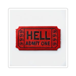Adesivo para admitir um no INFERNO, adesivo para laptop, adesivo para capa de celular, adesivo para garrafa de água