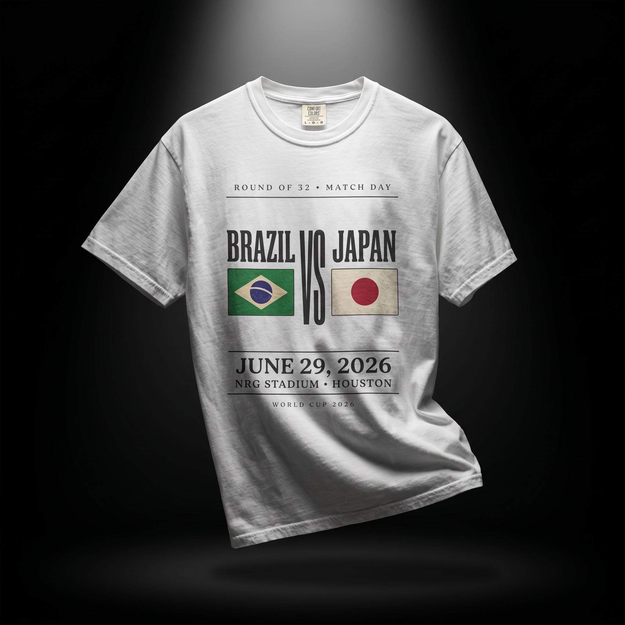 Brazil Vs Japan World Cup 2026 Shirt, Round of 32 Match Day Tee